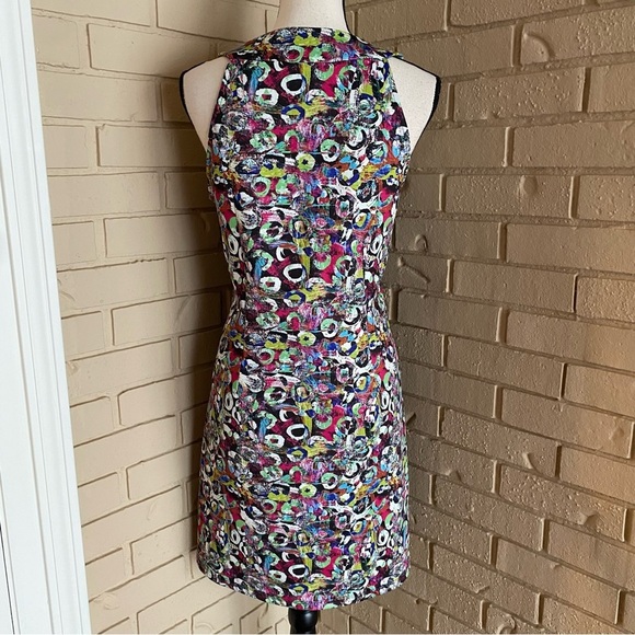 Isle Melis Kozan Scuba Dress Art To Wear Resort Cruise Stretch Mini Size Large L - Picture 5 of 9